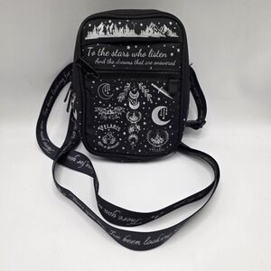 Juggy ACOTAR Crossbody Bag Tumbler Belt Celestial Stars Moon Print Compact Purse
